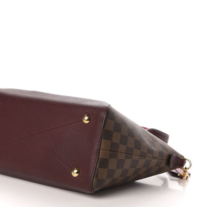 Louis Vuitton Damier Ebene Cuir Taurillon Hyde Park Fuchsia 7 of 8