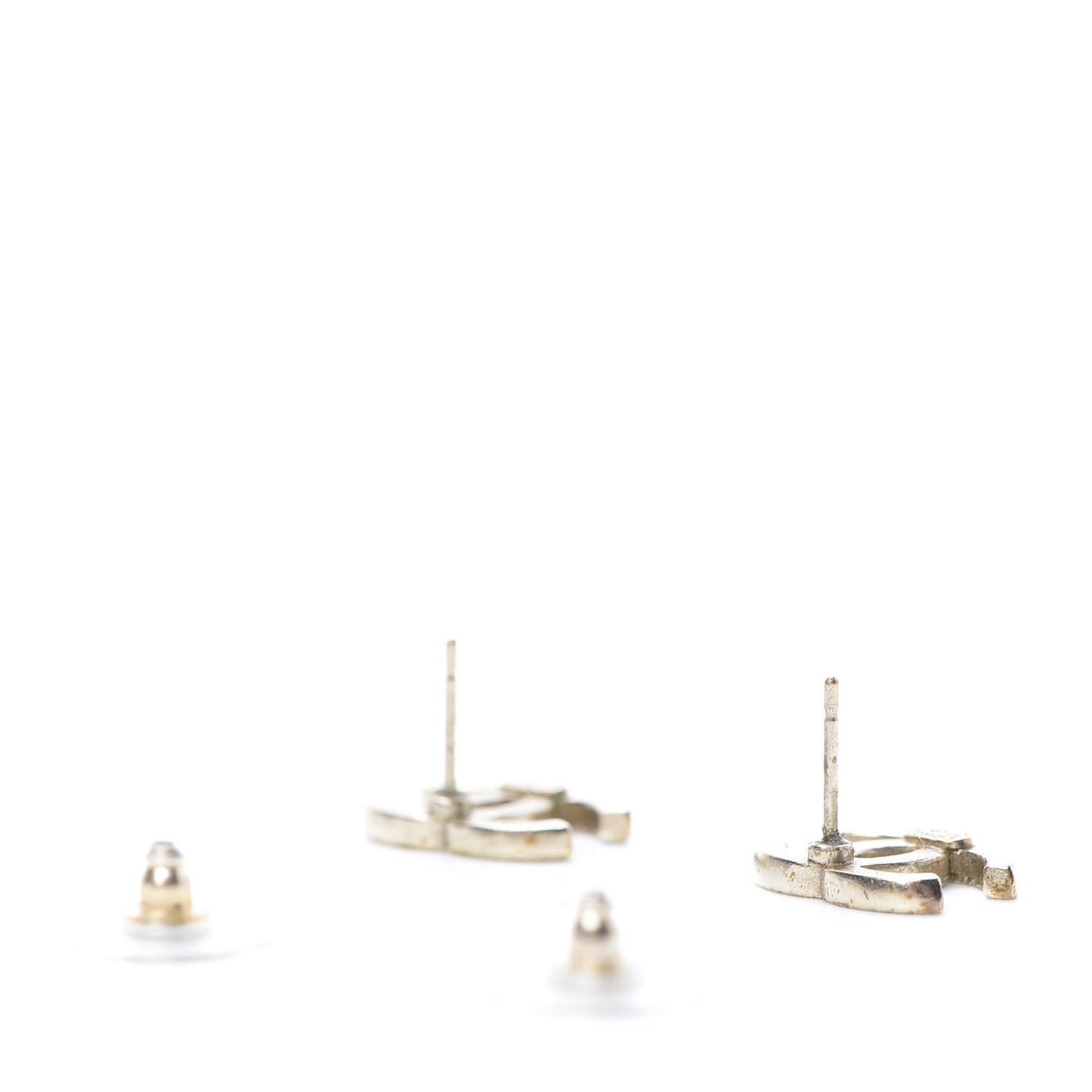 Crystal CC Earrings Gold