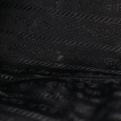Prada Tessuto Nylon Soft Calfskin Tote Black 8 of 23