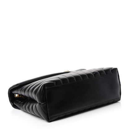 Saint Laurent Calfskin Y Quilted Monogram Medium Loulou Chain Satchel Black 4 of 12