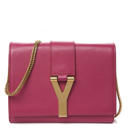 Saint Laurent Calfskin Small Classic Y Satchel Fuchsia 1 of 17