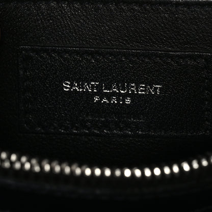 Saint Laurent Calfskin Y Quilted Monogram Small Loulou Chain Satchel Black 6 of 9