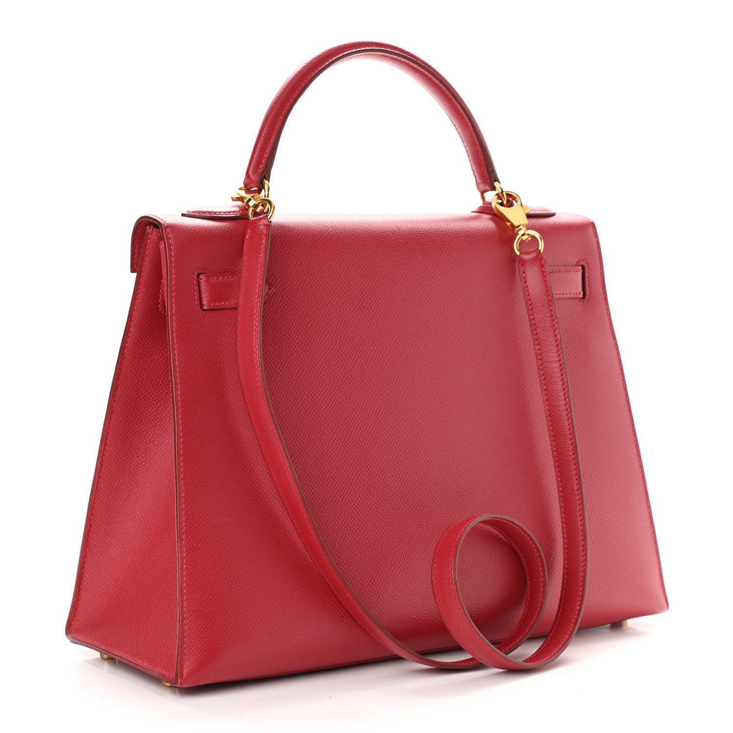 Hermes Epsom Kelly Sellier 32 Rouge Casaque 3 of 23