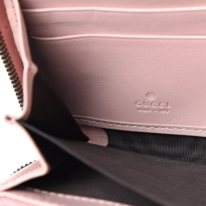 Gucci Calfskin Matelasse GG Marmont Zip Around Wallet Perfect Pink 5 of 7