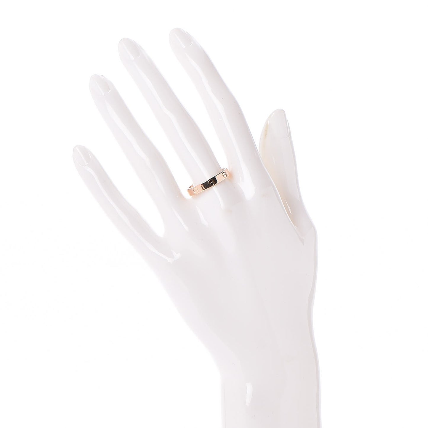 18K Pink Gold 3.5mm LOVE Wedding Band Ring 58 8.5