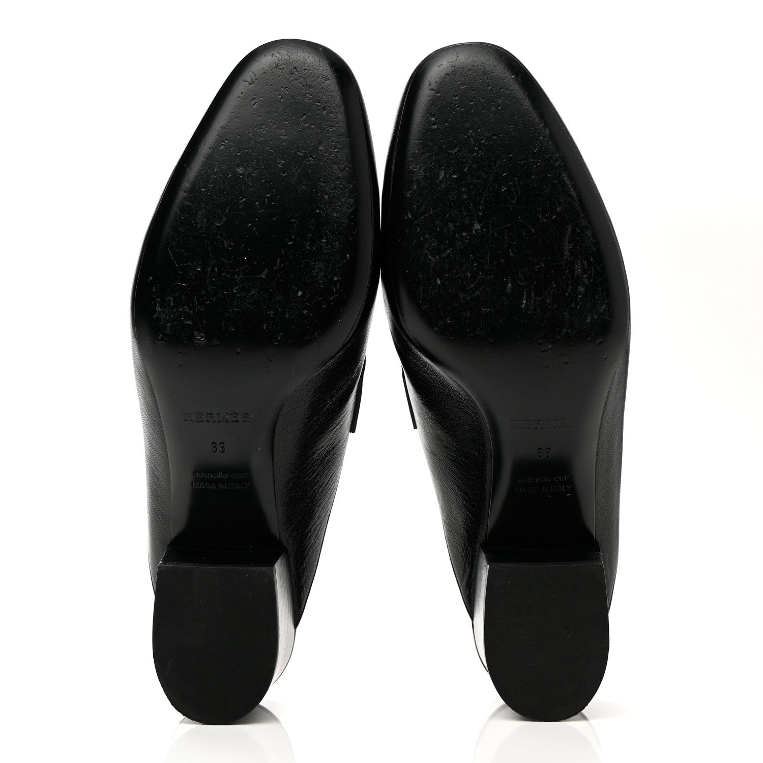 Hermes Goatskin Paradis Mules 39 Black 5 of 14