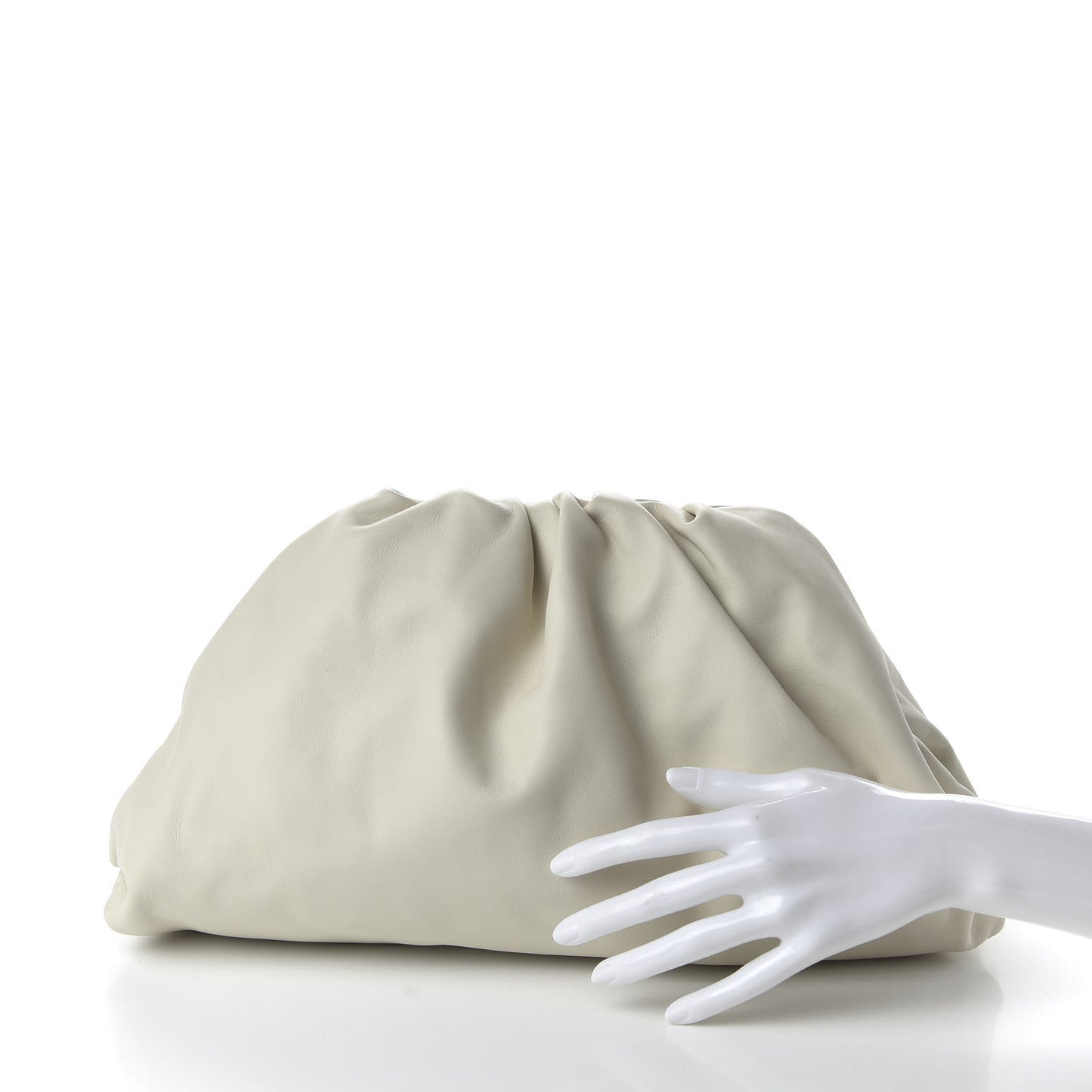 Smooth Butter Calf The Pouch Oversized Clutch Mist