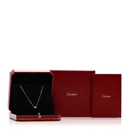 Cartier 18K Yellow Gold Diamond SM D'Amour Pendant Necklace 5 of 5