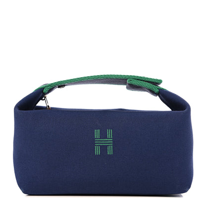 Hermes Canvas Small Bride-A-Brac Pouch Marine 1 of 11