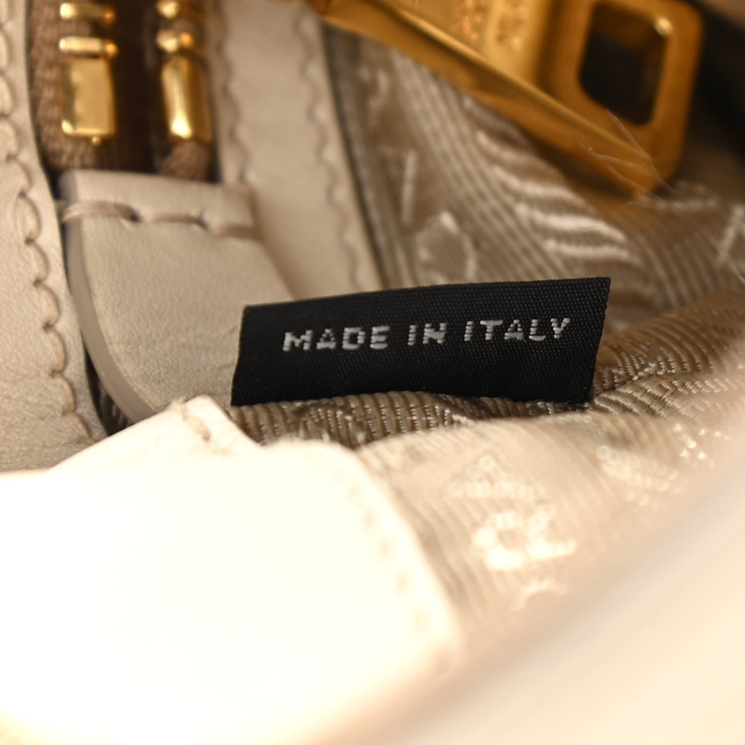 Prada Jacquard Logo Small Flat Messenger Bag White 15 of 18