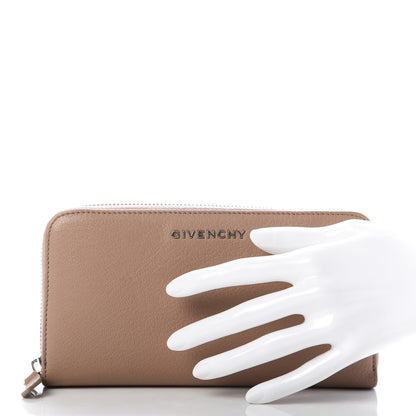 Givenchy Sugar Goatskin Pandora Zip Around Wallet Beige 2 of 9