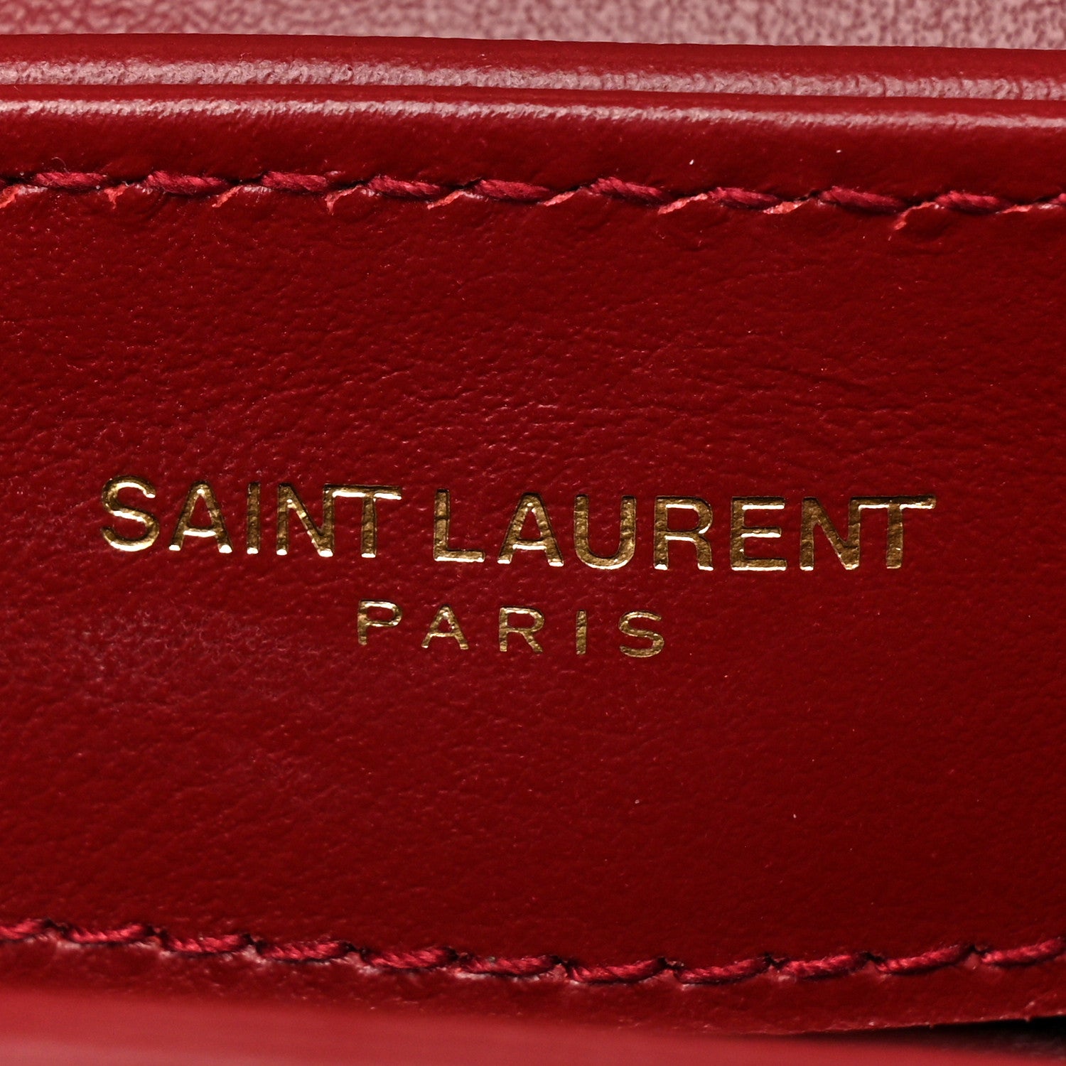 Saint Laurent Calfskin Y Quilted Monogram Toy Loulou Monogram Crossbody Bag Red 8 of 10