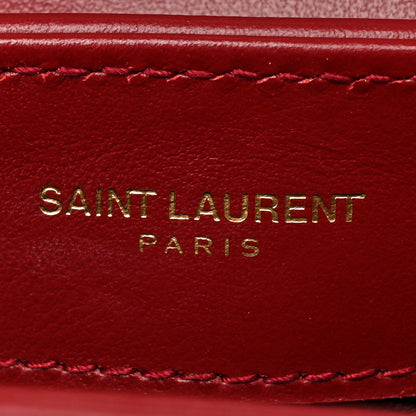 Saint Laurent Calfskin Y Quilted Monogram Toy Loulou Monogram Crossbody Bag Red 8 of 10