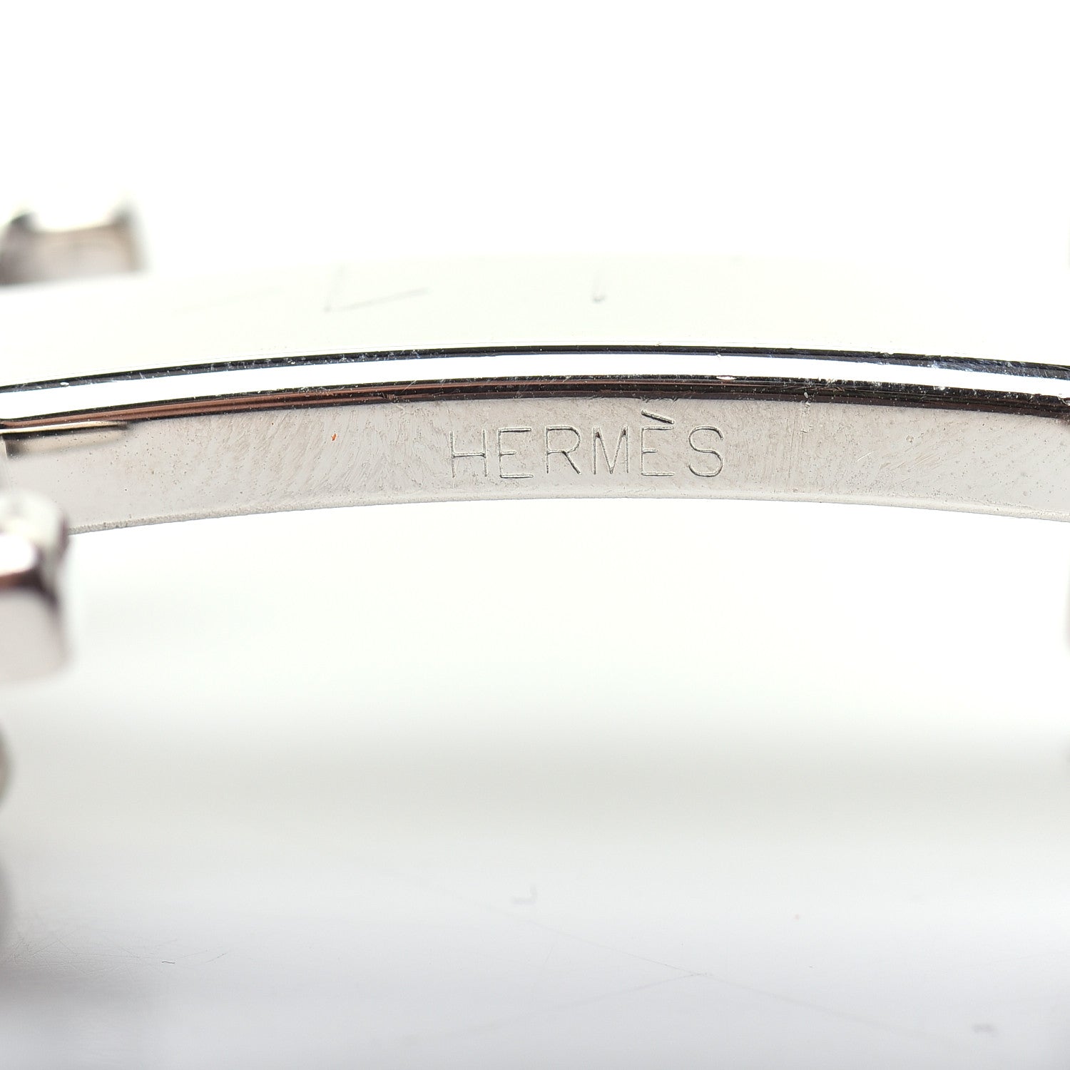 Hermes Polished Palladium 32mm H Belt Buckle Silver 3 of 5