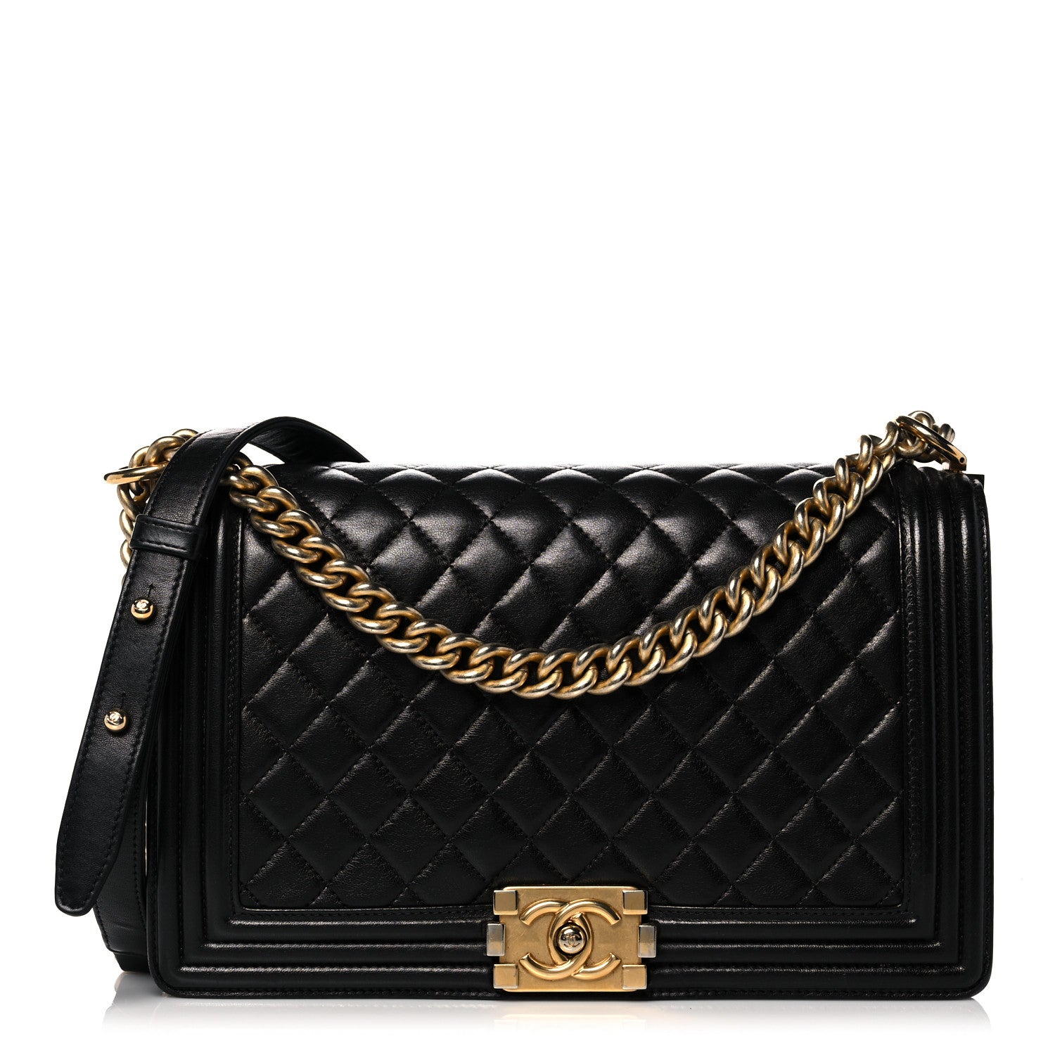 Chanel Lambskin Quilted New Medium Boy Flap Black 1 of 21