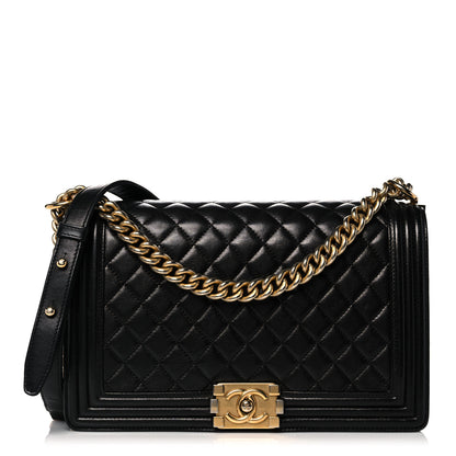 Chanel Lambskin Quilted New Medium Boy Flap Black 1 of 21