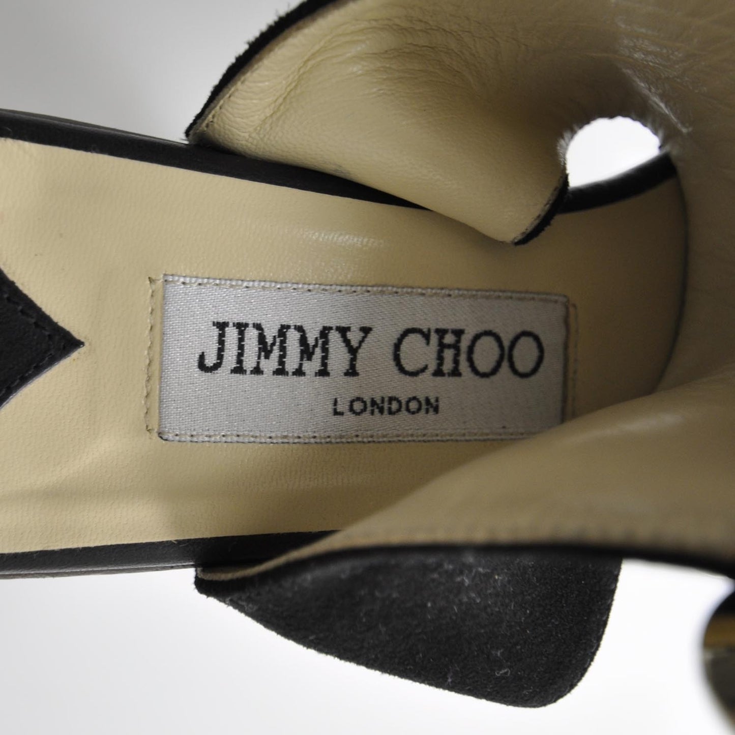 Suede Leather Ultima Platform Studded Heels 39 Black