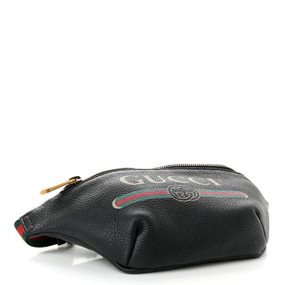 Gucci Grained Calfskin Small Logo Belt Bag Black 4 of 10