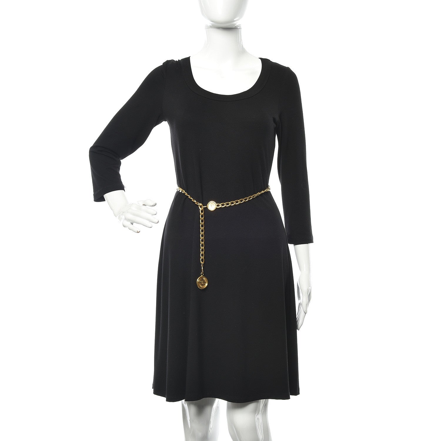 Chanel Metal Chain CC Medallion Belt Gold 2 of 6