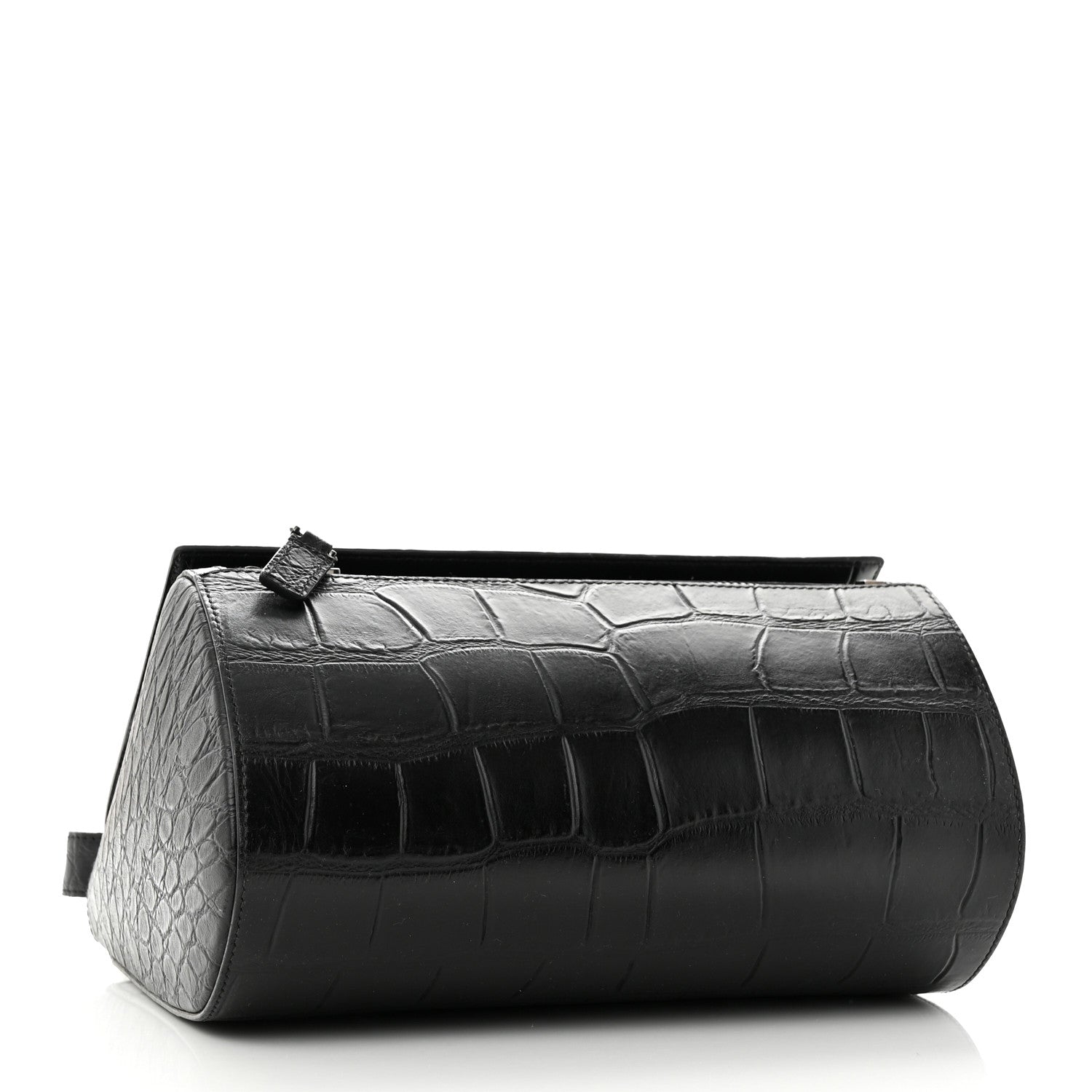 Givenchy Calfskin Crocodile Embossed Medium Pandora Box Crossbody Bag Black 4 of 10