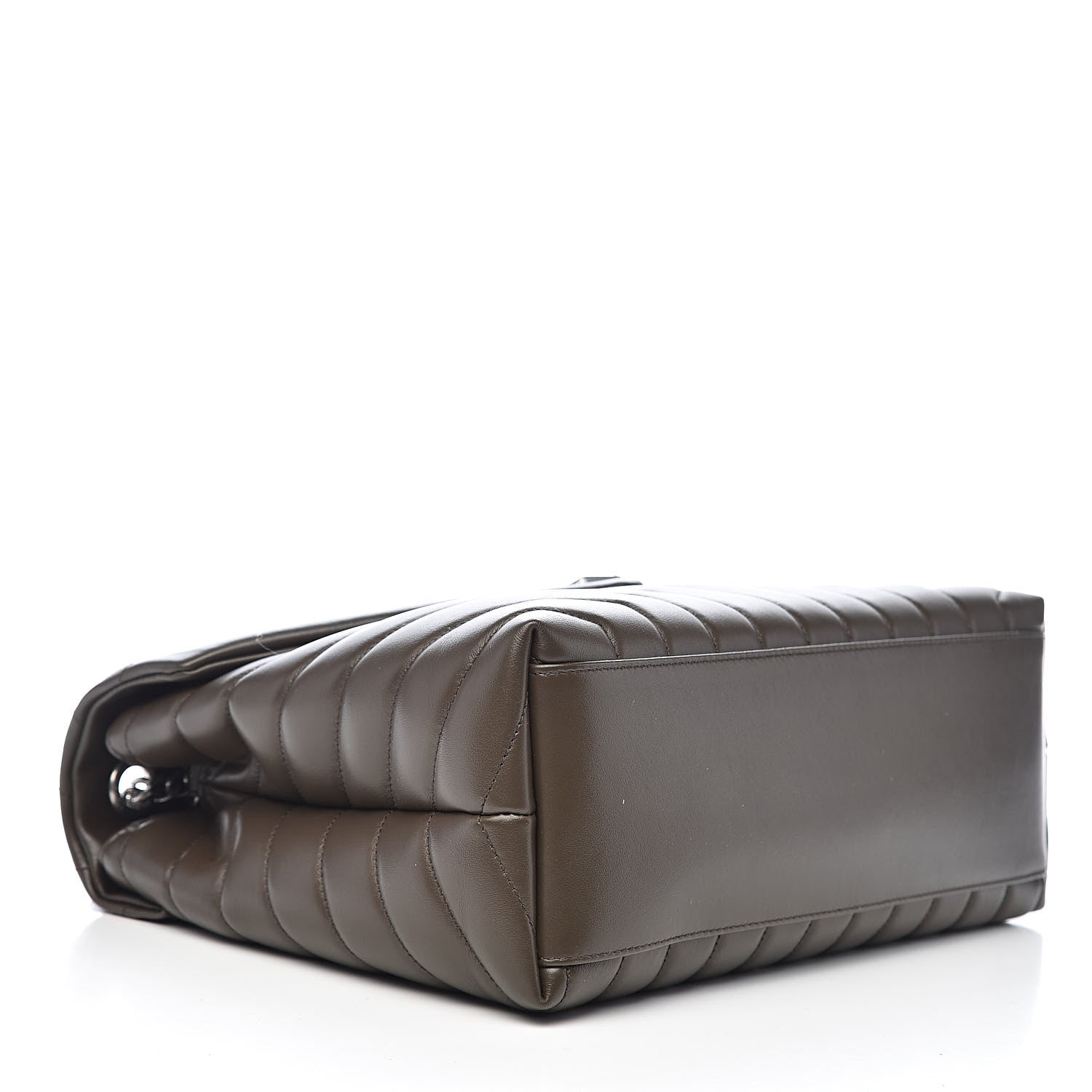 Saint Laurent Calfskin Y Quilted Monogram Medium Loulou Chain Satchel Faggio 4 of 11