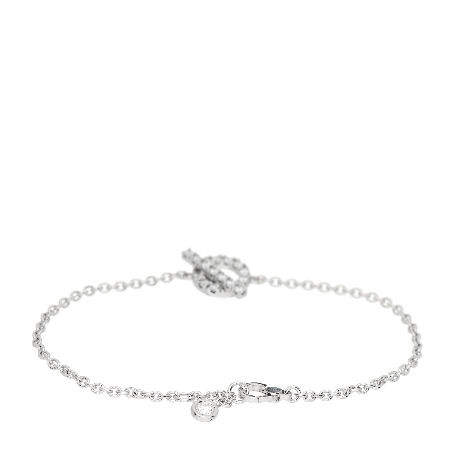 Hermes 18K White Gold Diamond Finesse Bracelet ST 3 of 5