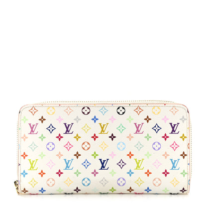 Louis Vuitton Monogram Multicolor Zippy Wallet White Litchi 1 of 7
