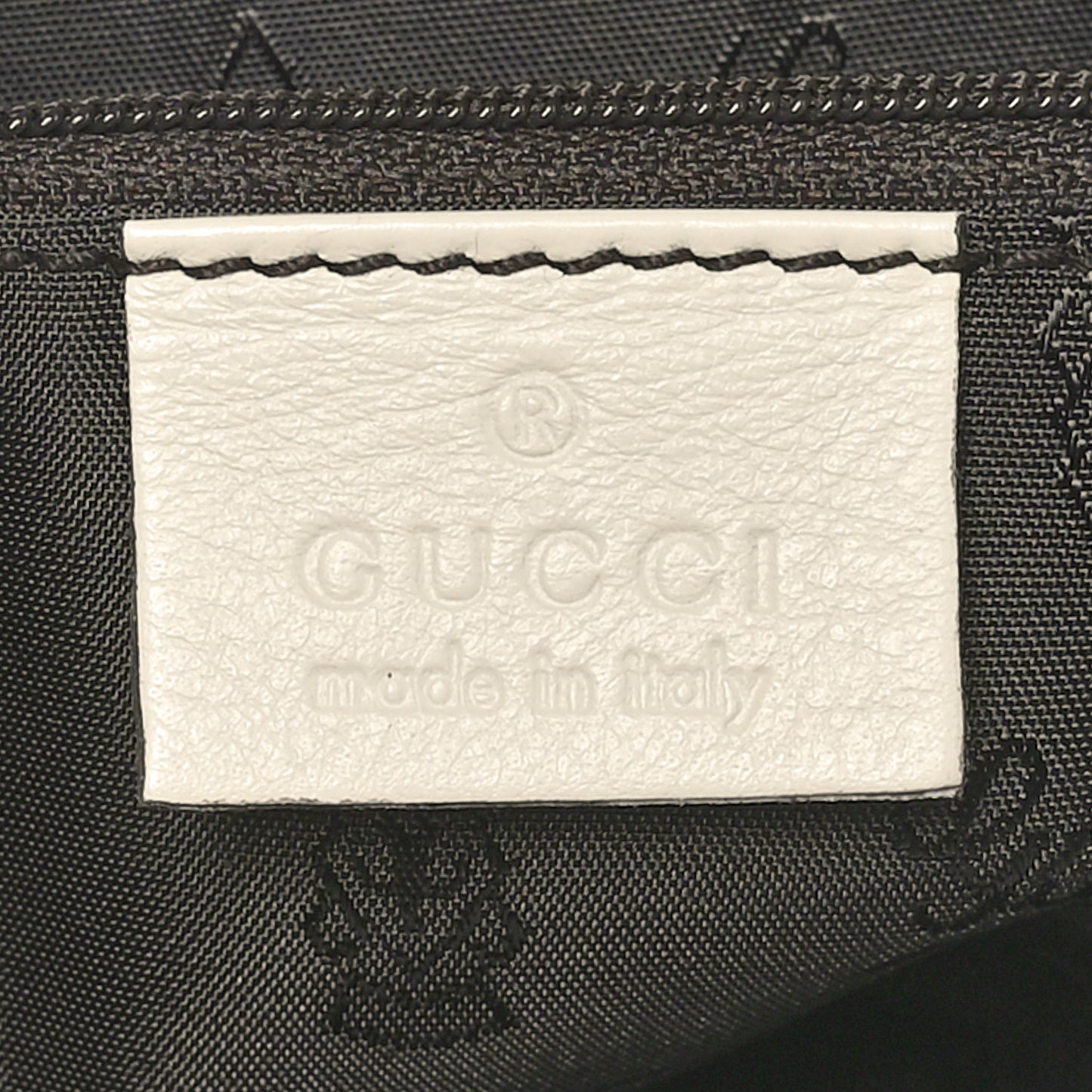 Guccissima Medium New Ladies Web Hobo White