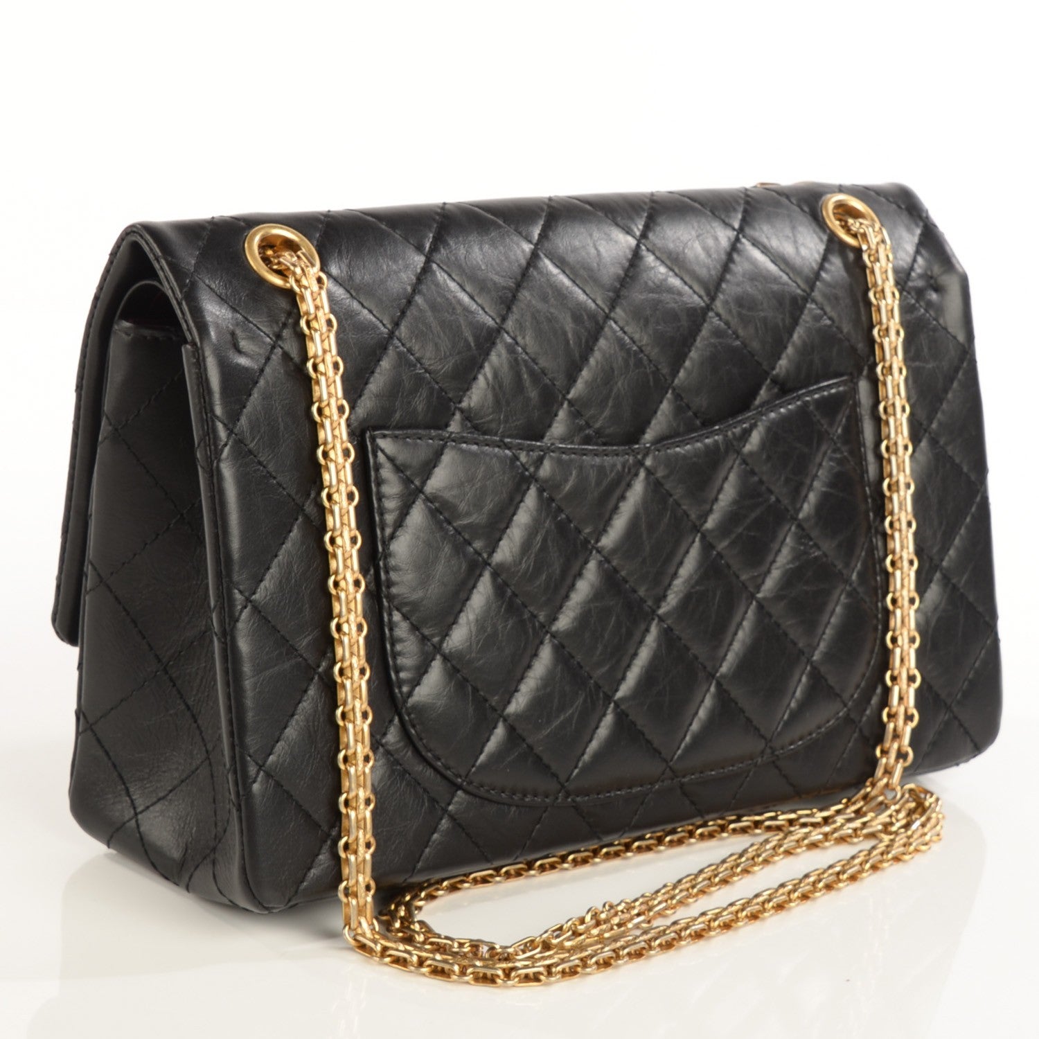 Chanel Aged Calfskin Quilted 2.55 Reissue 226 Flap Black 3 of 9