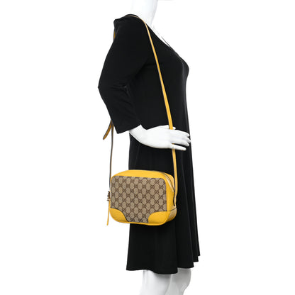 Gucci Monogram Dollar Calfskin Mini Bree Messenger Bag Beige Ebony New Buttercup 2 of 12