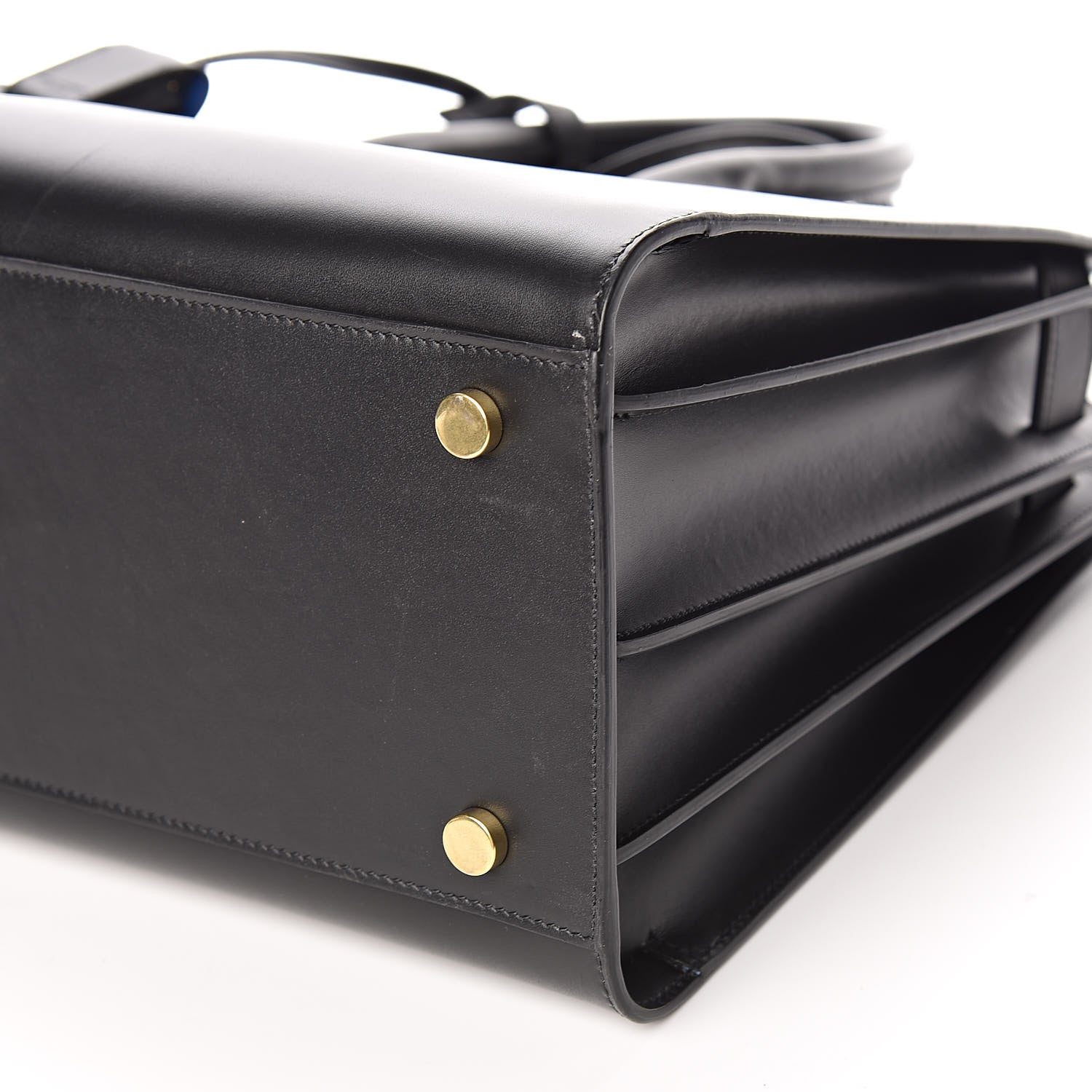 Saint Laurent Calfskin Small Sac De Jour Black Royal Blue 8 of 9