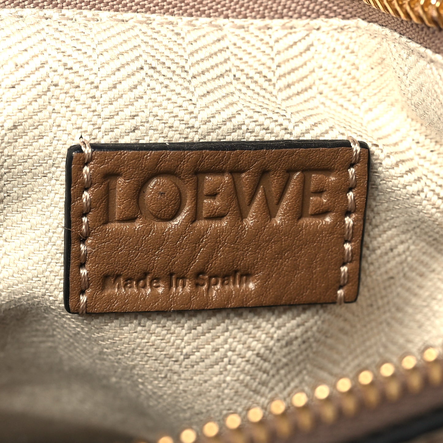 Calfskin Medium Puzzle Bag Sand Mink
