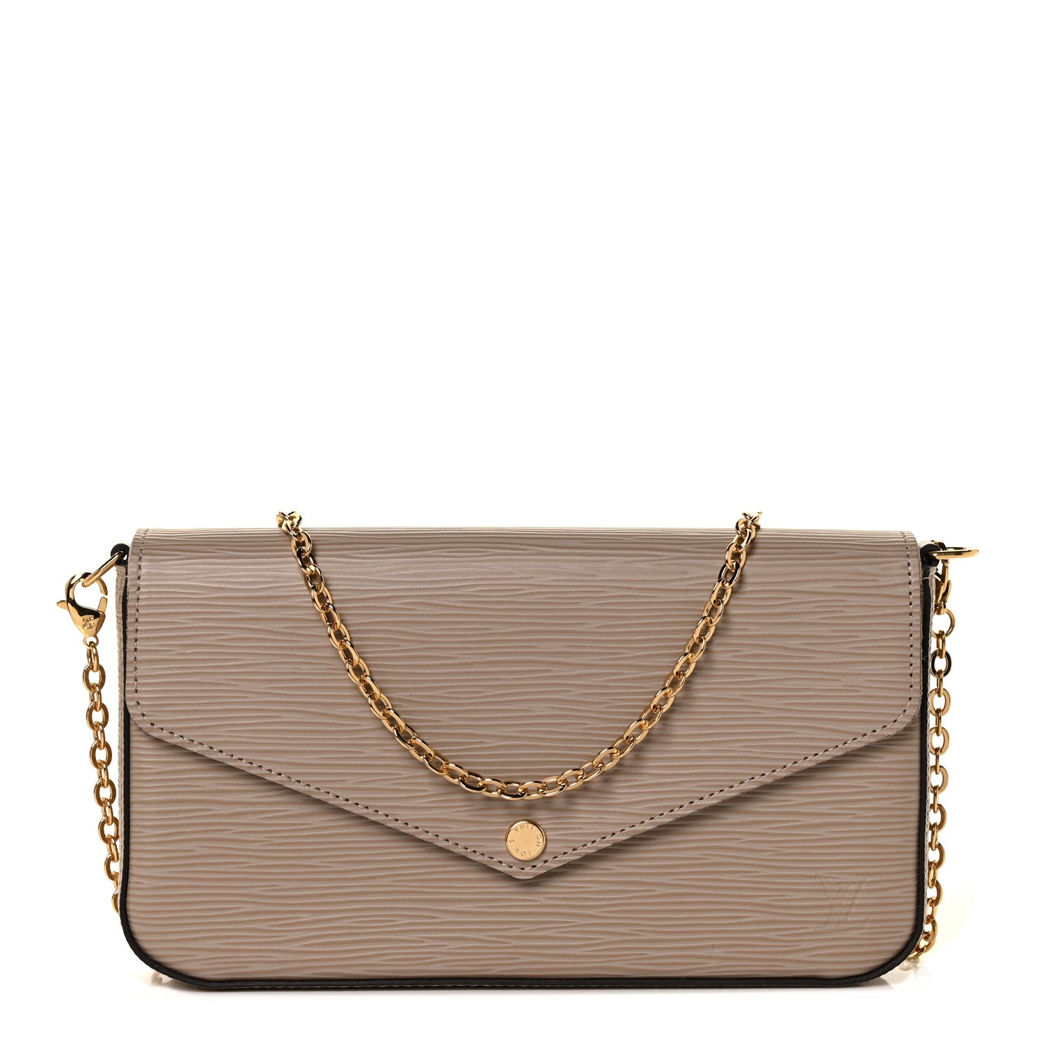 Louis Vuitton Epi Felicie Pochette Chain Wallet Galet 3 of 9
