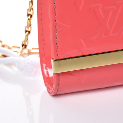 Louis Vuitton Vernis Ana Clutch Rose Litchi 12 of 12