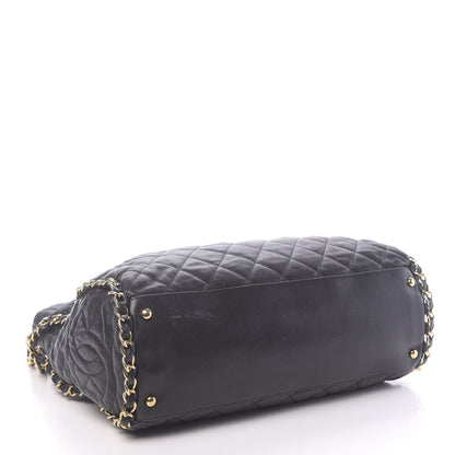 Chanel Calfskin Quilted Large Chain Me Hobo Black 4 of 11