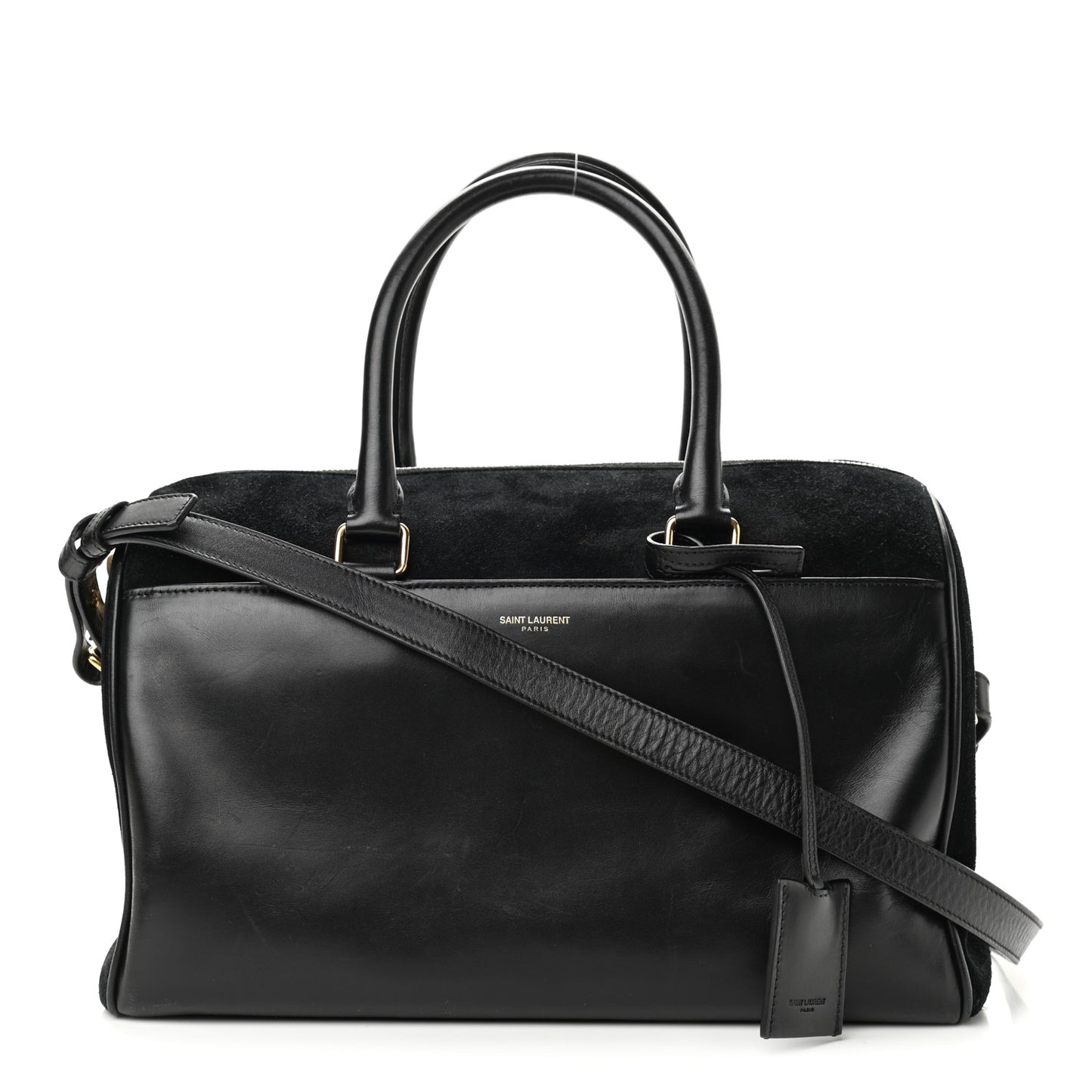 Calfskin Suede Classic Duffle 6 Black