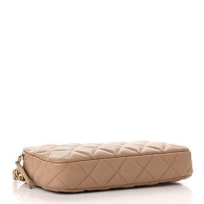 Chanel Caviar Quilted Small Clutch With Chain Beige 4 of 16