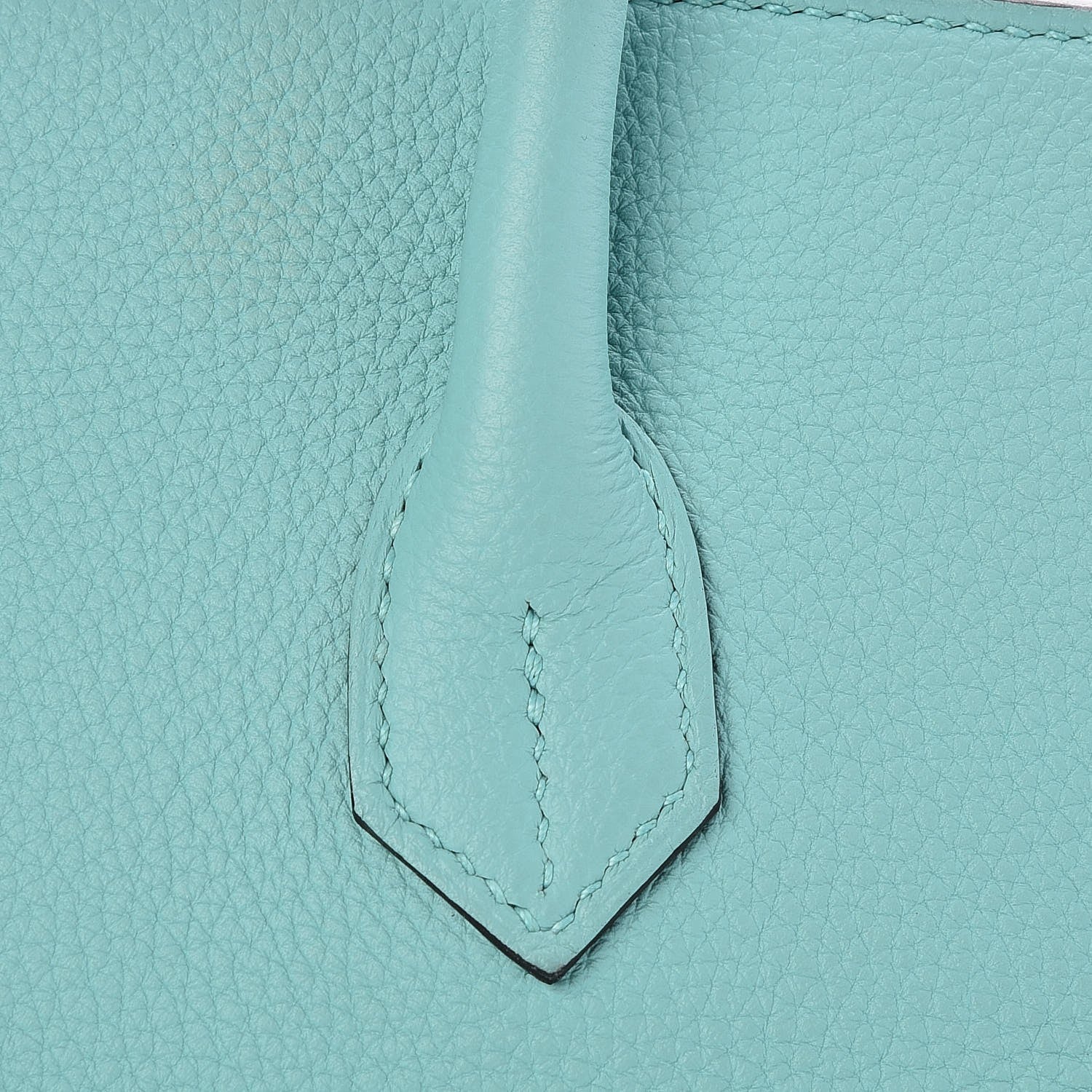 Hermes Togo Birkin 35 Bleu Atoll 31 of 37