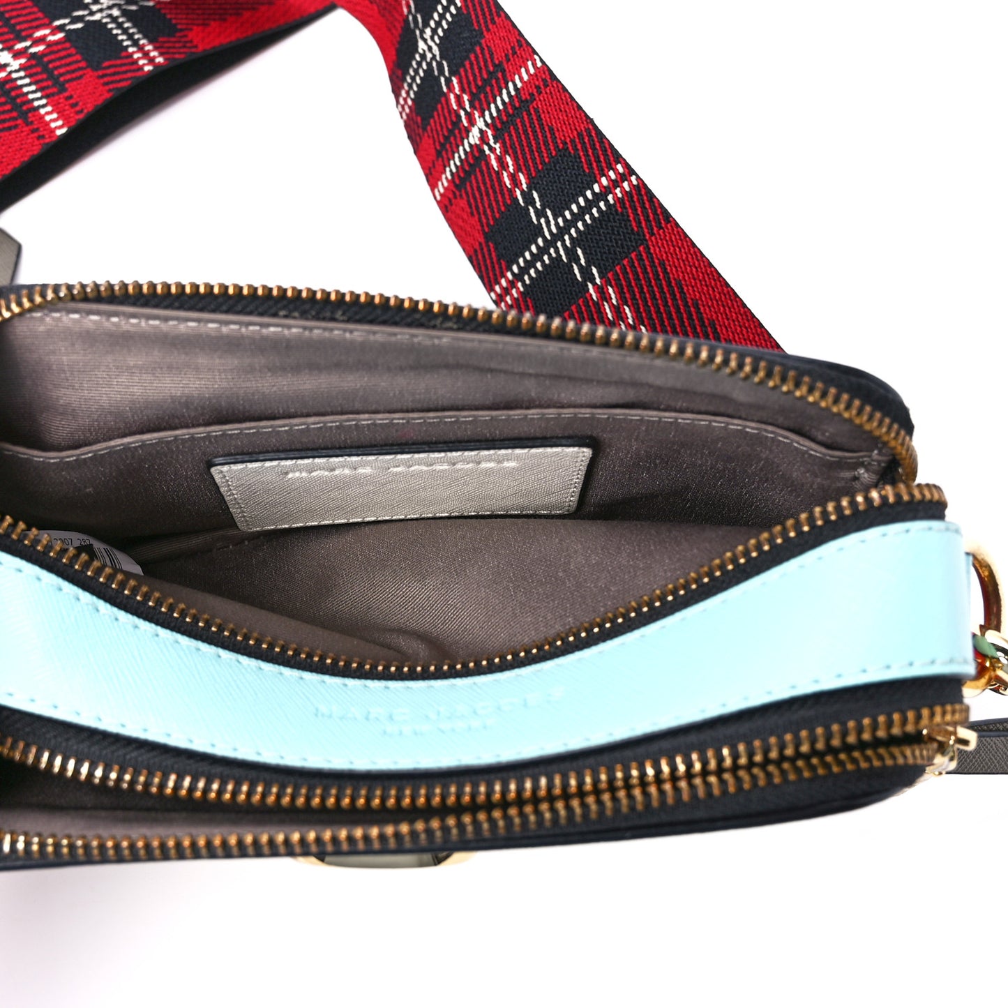 Saffiano Small Snapshot Camera Bag Porcelain Multi