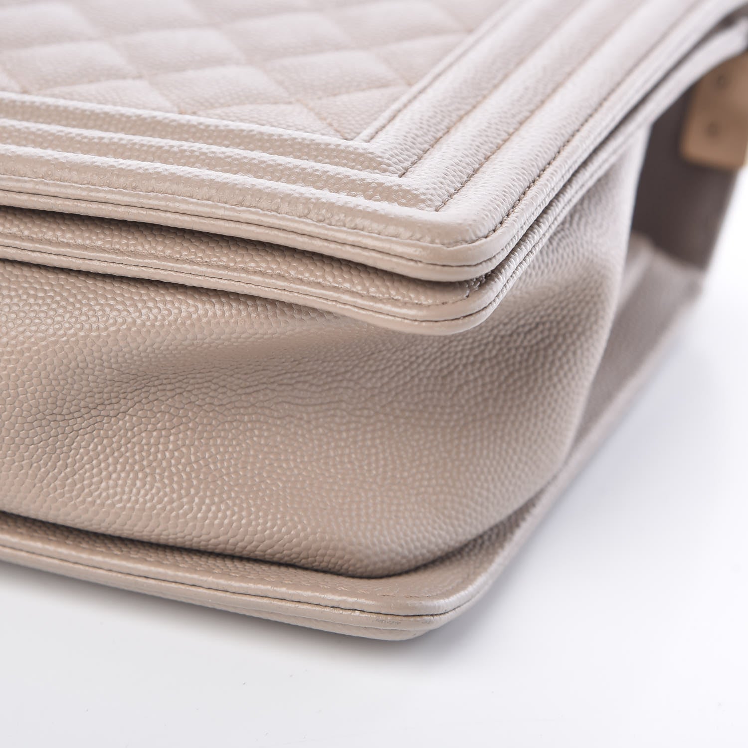 Chanel Caviar Quilted New Medium Boy Flap Dark Beige 12 of 12