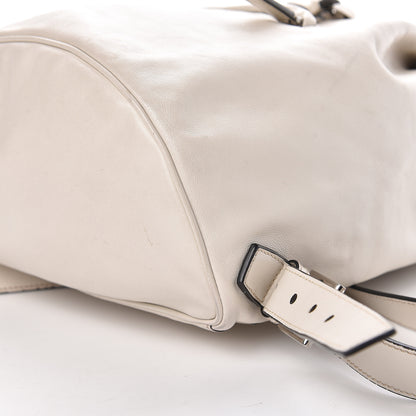 Prada Nappa Cinch Backpack Talco 19 of 21