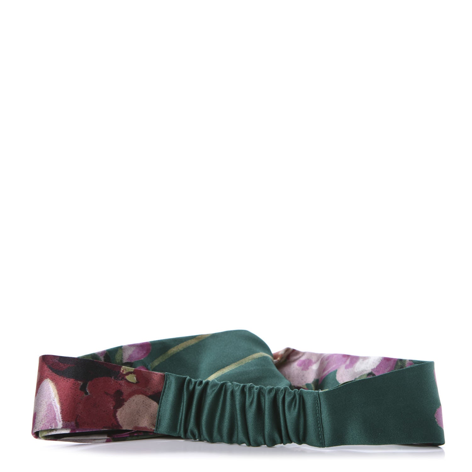 Gucci Silk Blooms Print Duchesse Headband Grass 3 of 8