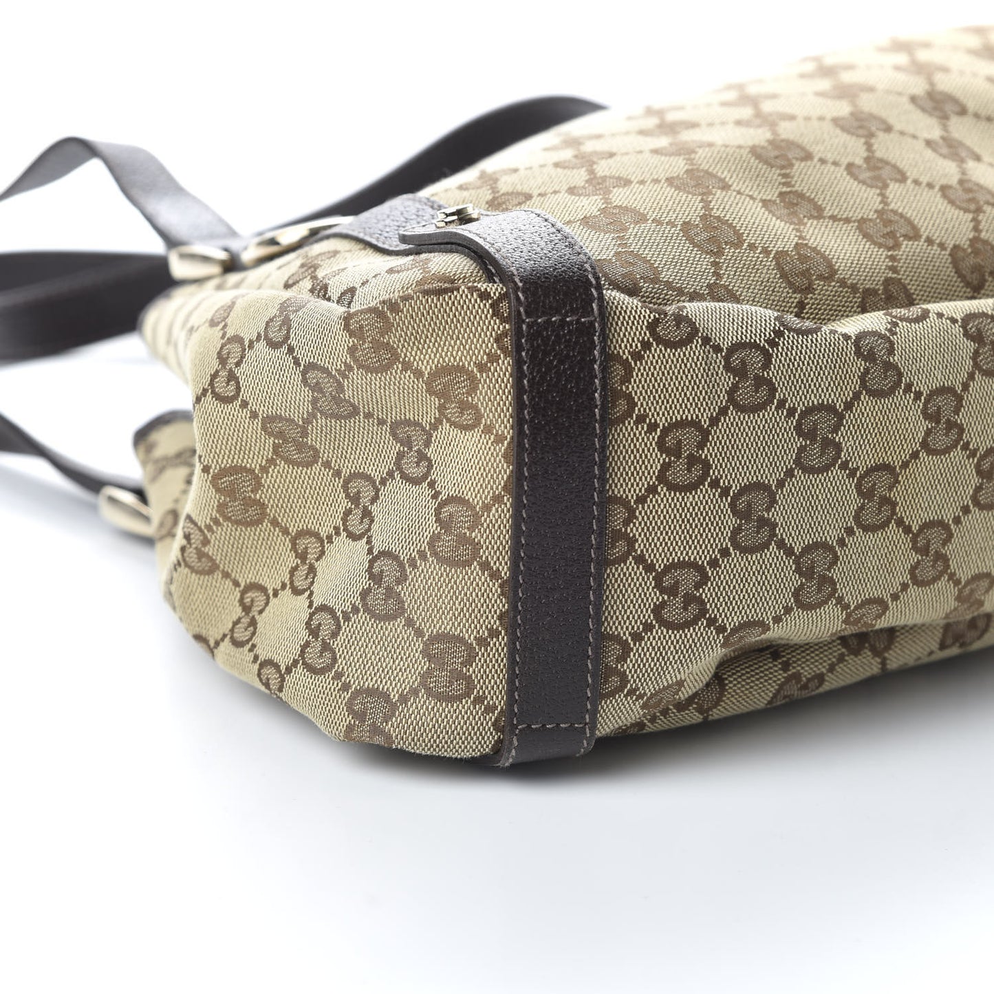Monogram Medium Abbey Shoulder Bag Dark Brown