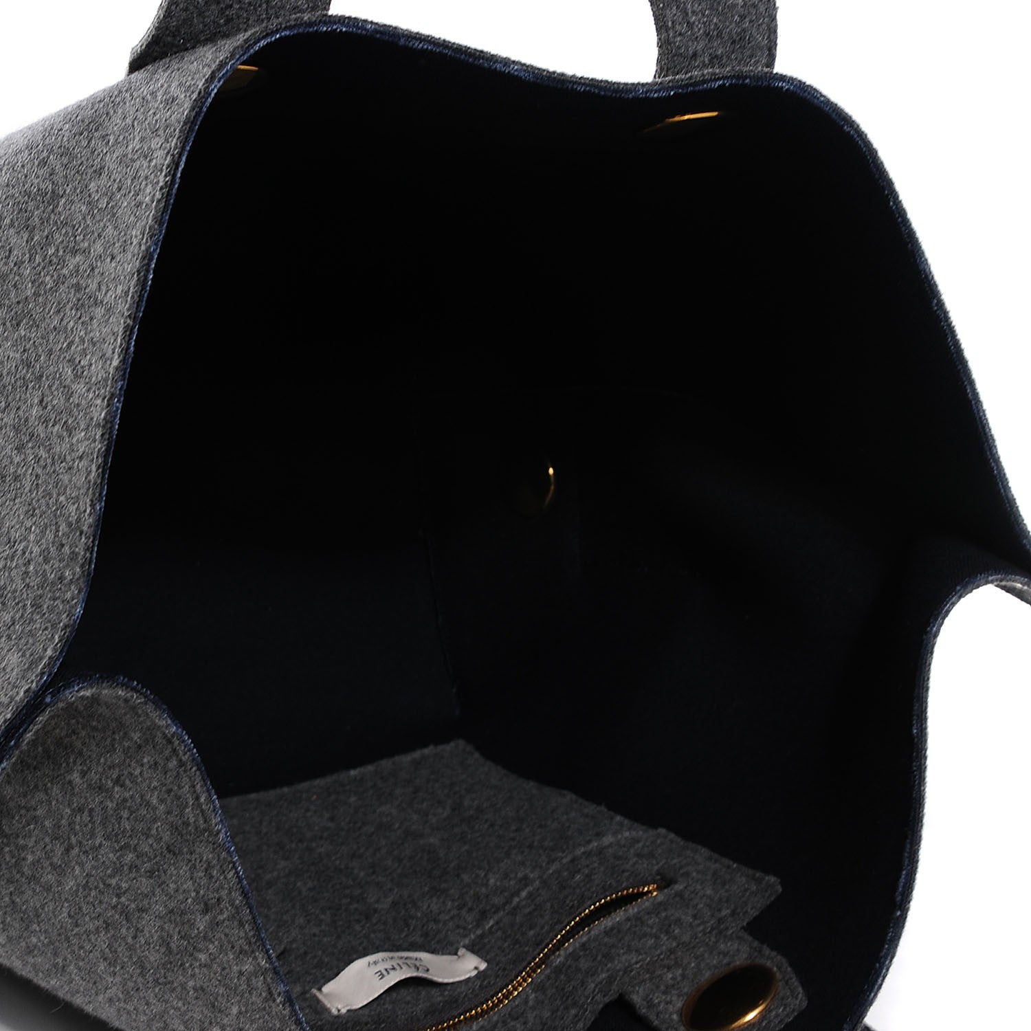 Celine Wool Felt Orb Bag Grey 5 of 7
