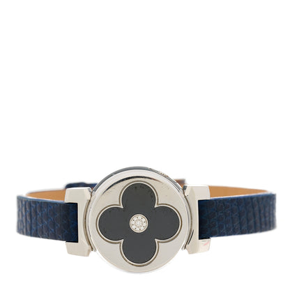 Louis Vuitton Stainless Steel Lizard Diamond 22mm Tambour Bijou Secret Quartz Watch Black 5 of 5