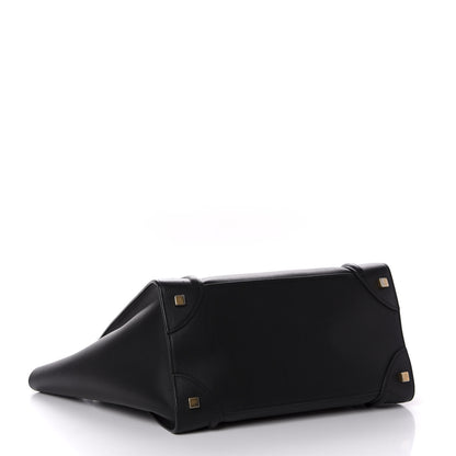 Celine Smooth Calfskin Mini Luggage Black 3 of 9