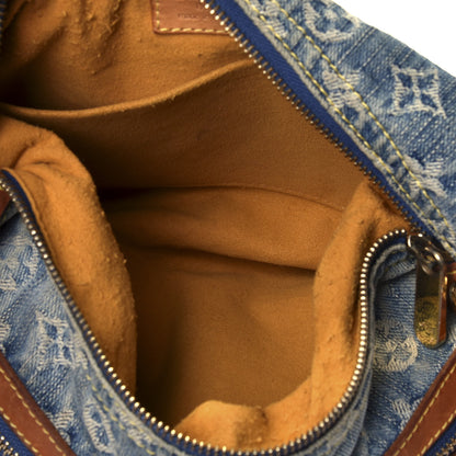 Louis Vuitton Monogram Denim Baggy PM Blue 4 of 10