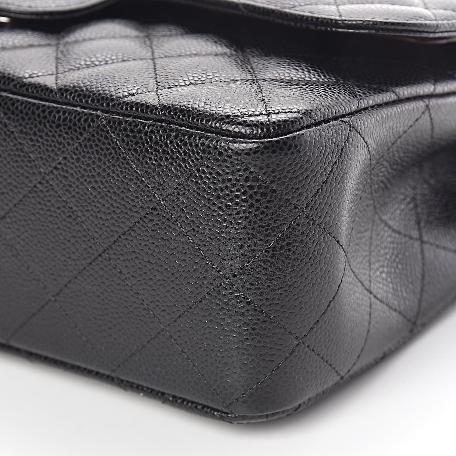 Chanel Caviar Quilted Jumbo Double Flap Black 6 of 9