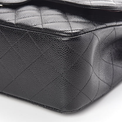Chanel Caviar Quilted Jumbo Double Flap Black 6 of 9