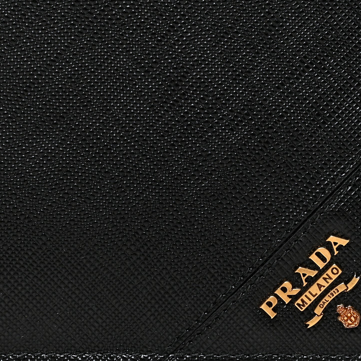 Saffiano Bi-Fold Wallet Black